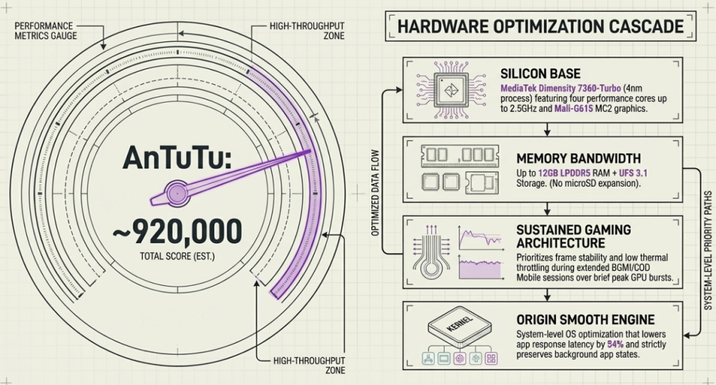 Vivo V70 FE Antutu Score