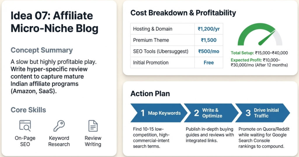 7. Affiliate Marketing Blog Focused on Micro‑Niches