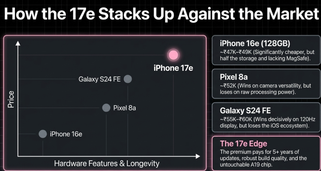iPhone 17e comparison